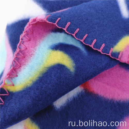 Нативные печатные флисовые одеяло на флисовой флисовой микроволокно одеяло